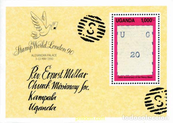 Sellos: 605109 MNH UGANDA 1990 150 ANIVERSARIO DEL PRIMER SELLO