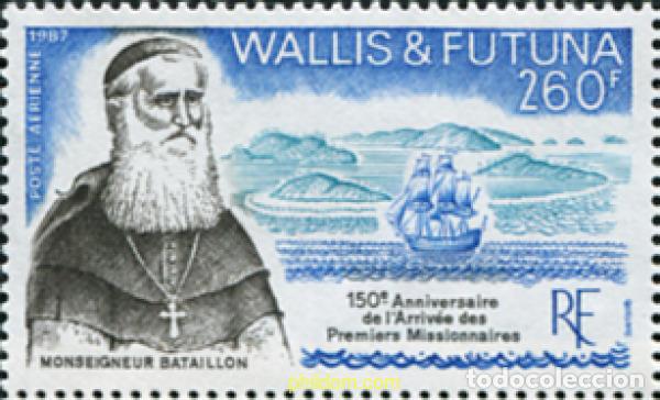 Sellos: 575629 MNH WALLIS Y FUTUNA 1987 PRIMERROS MISIONEROS