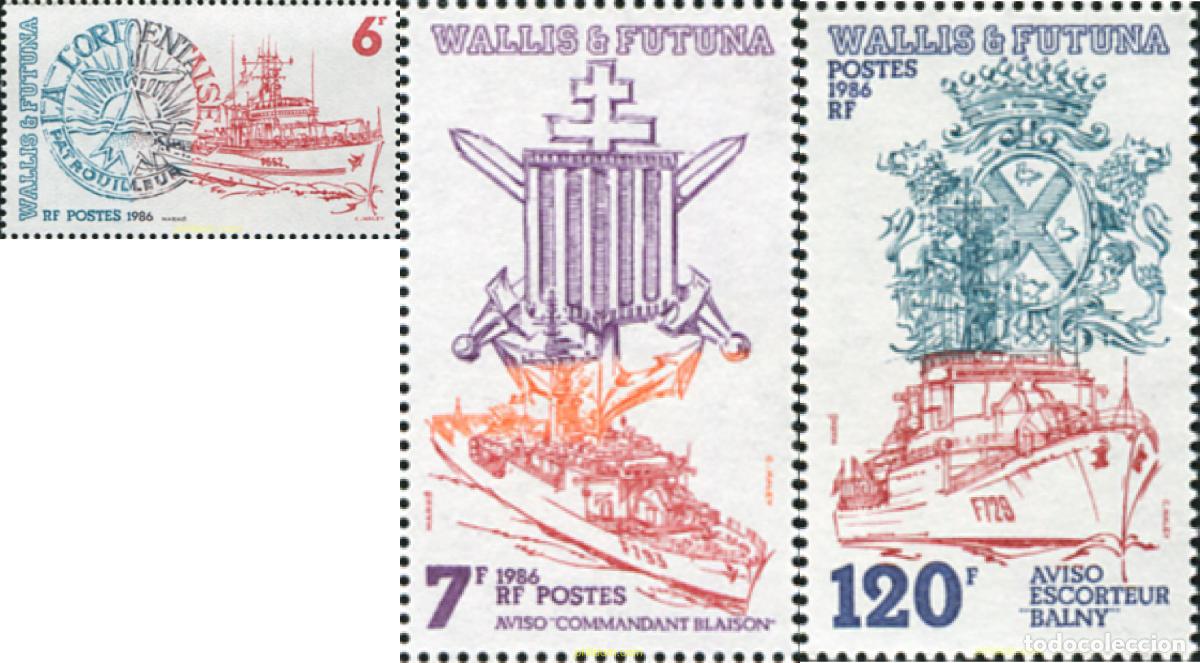 Sellos: 574649 MNH WALLIS Y FUTUNA 1986 BARCOS DE GUERRA