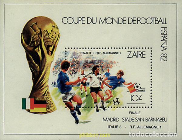 Sellos: 34306 MNH ZAIRE 1982 COPA DEL MUNDO DE FUTBOL. ESPA&Ntilde;A-82