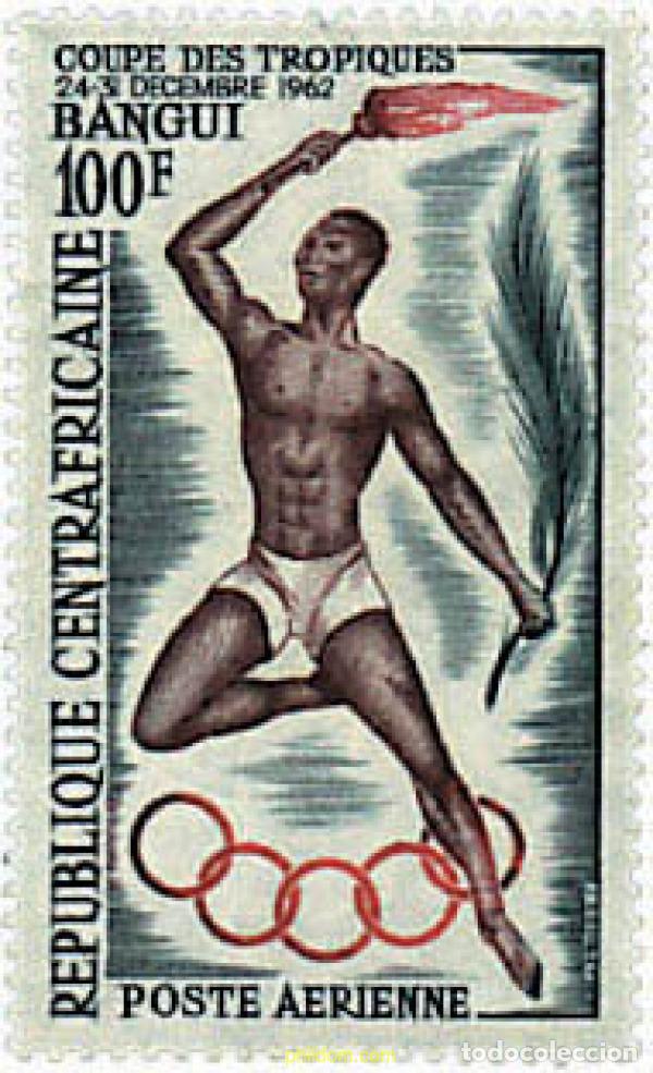 Sellos: 50711 MNH CENTROAFRICANA 1962 COPA DE LOS TROPICOS