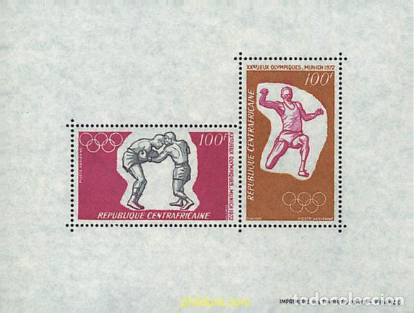 Sellos: 50777 MNH CENTROAFRICANA 1972 20 JUEGOS OLIMPICOS VERANO MUNICH 1972