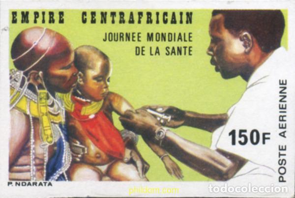 Sellos: 195191 MNH CENTROAFRICANA 1977 DIA MUNDIAL DE LA SALUD