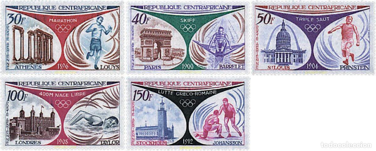 Sellos: 50776 MNH CENTROAFRICANA 1972 HISTORIA DE LOS JUEGOS OLIMPICOS