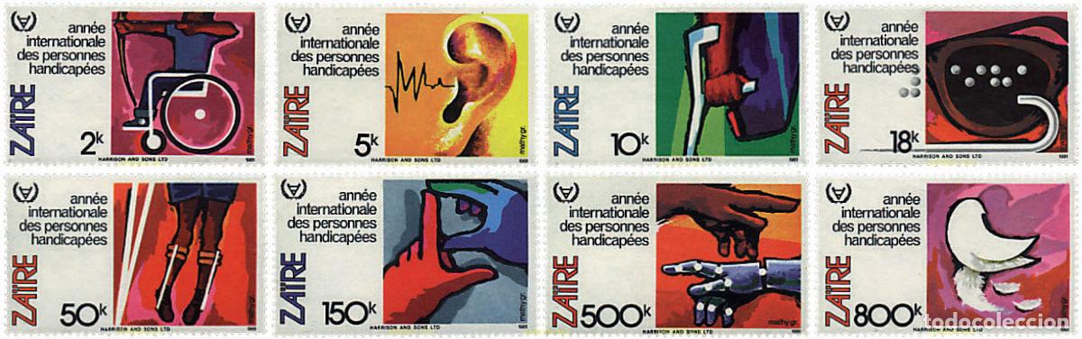 Sellos: 34302 MNH ZAIRE 1981 DEPORTE PARA MINUSVALIDOS