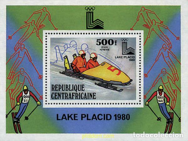 Sellos: 70595 MNH CENTROAFRICANA 1979 13 JUEGOS OLIMPICOS INVIERNO LAKE PLACID 1980