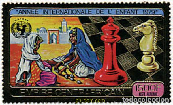 Sellos: 30671 MNH CENTROAFRICANA 1979 A&Ntilde;O INTERNACIONAL DEL NI&Ntilde;O