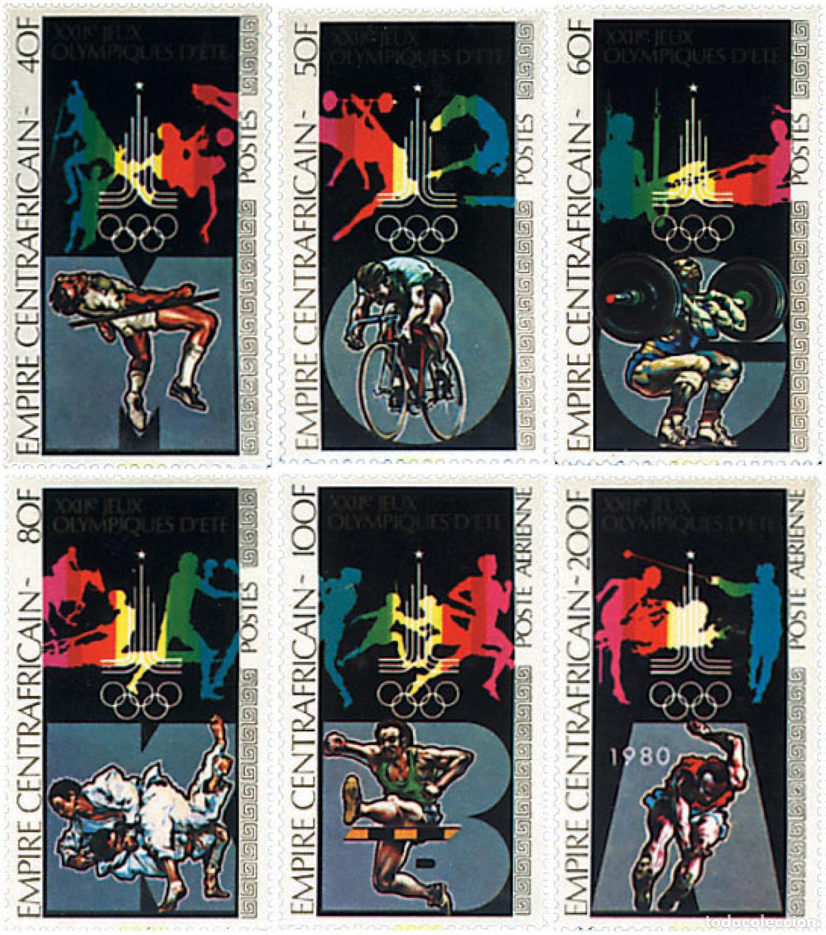 Sellos: 49248 MNH CENTROAFRICANA 1979 22 JUEGOS OLIMPICOS VERANO MOSCU 1980