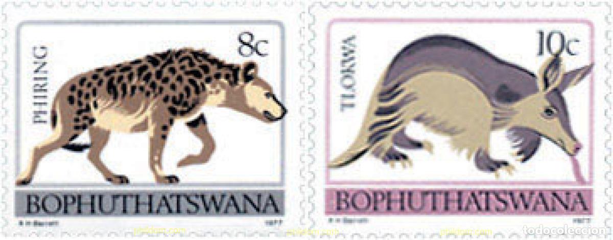 Sellos: 790227 MNH BOPHUTHATSWANA 1977 FAUNA