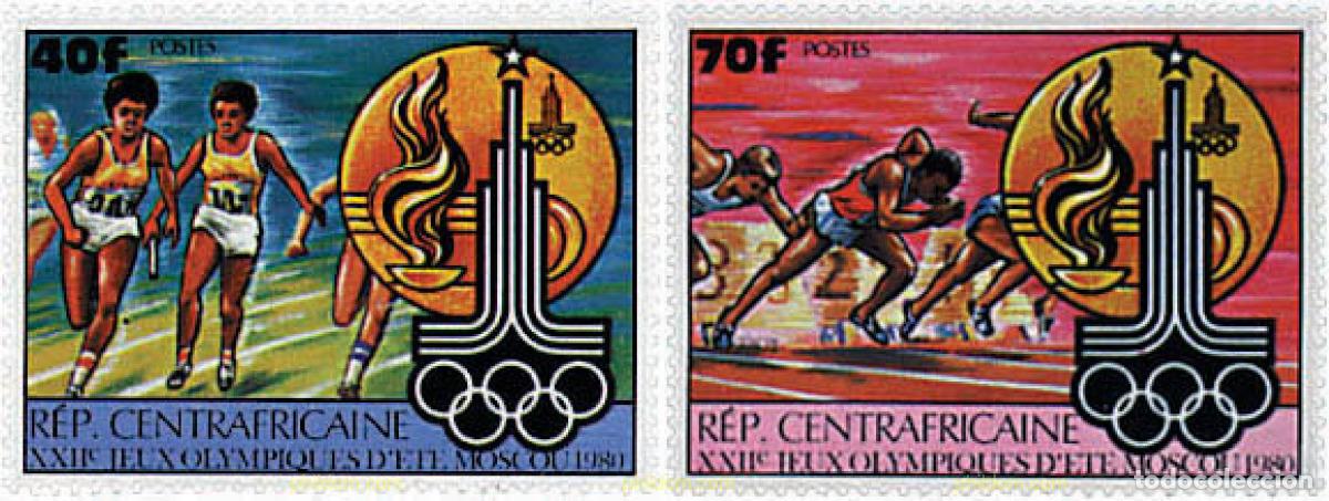 Sellos: 637159 MNH CENTROAFRICANA 1980 22 JUEGOS OLIMPICOS VERANO MOSCU 1980