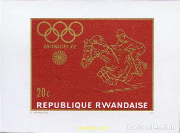 Sellos: 221628 MNH RUANDA 1971 20 JUEGOS OLIMPICOS VERANO MUNICH 1972