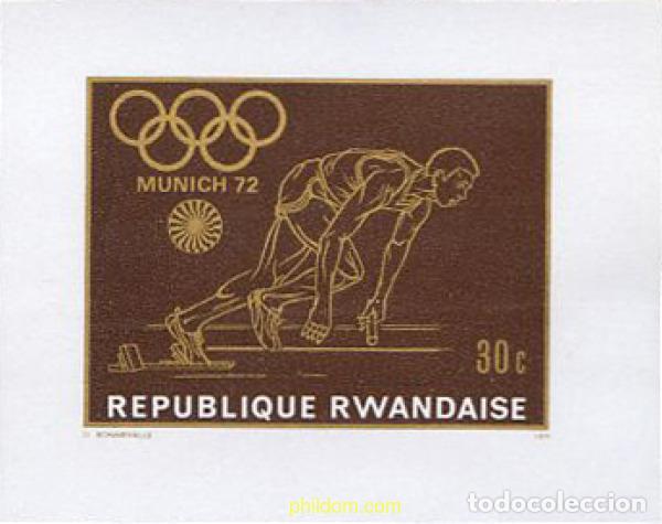 Sellos: 221638 MNH RUANDA 1971 20 JUEGOS OLIMPICOS VERANO MUNICH 1972