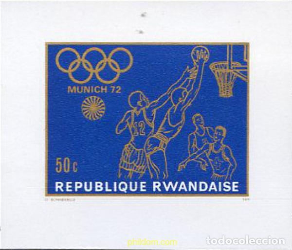Sellos: 221641 MNH RUANDA 1971 20 JUEGOS OLIMPICOS VERANO MUNICH 1972