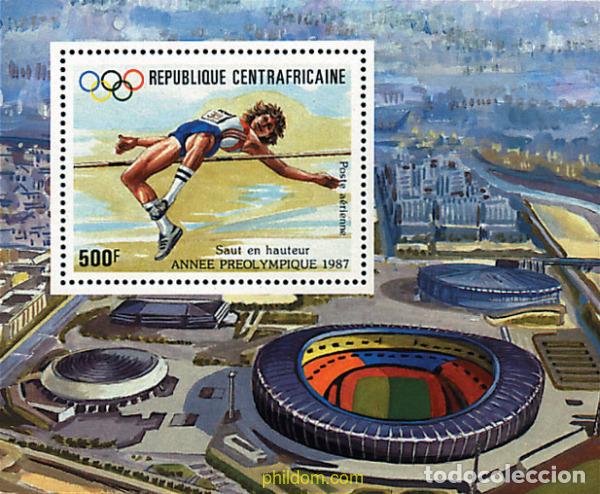 Sellos: 70434 MNH CENTROAFRICANA 1987 24 JUEGOS OLIMPICOS VERANO SEUL 1988