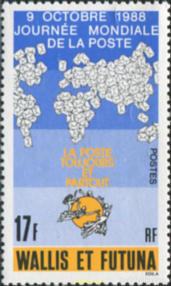 Sellos: 574664 MNH WALLIS Y FUTUNA 1988 DIA MUNDIAL DEL CORREO