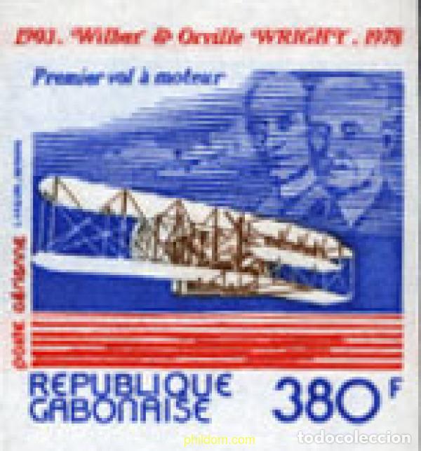 Sellos: 14638 MNH GABON 1978 75 ANIVERSARIO DEL PRIMER VUELO A MOTOR