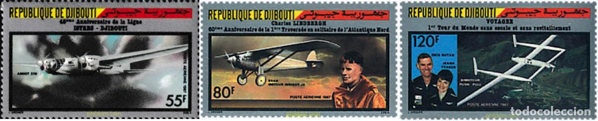 Sellos: 68720 MNH DJIBOUTI 1987 RALLYS AEREOS