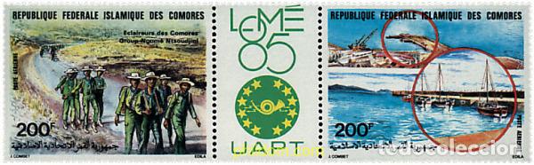 Timbres: 6594 MNH COMORES 1985 PHILEXAFRIQUE. EXPOSICION FILATELICA INTERNACIONAL