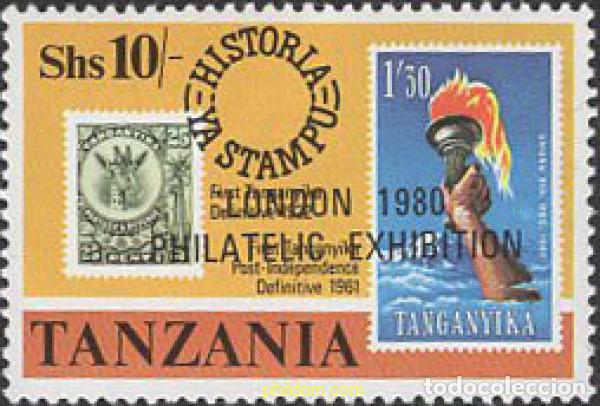 Sellos: 637156 MNH TANZANIA 1980 LONDON 80. EXPOSICION FILATELICA INTERNACIONAL