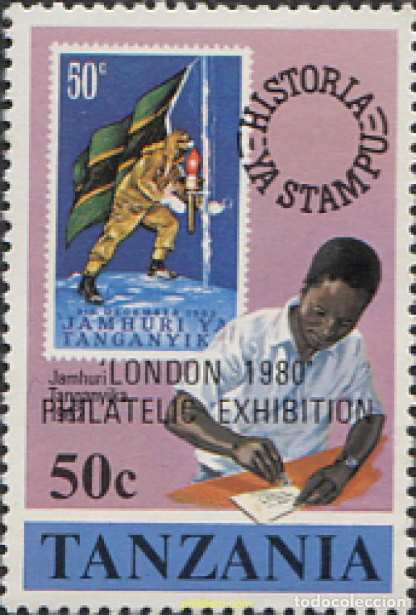 Sellos: 681696 MNH TANZANIA 1980 LONDON 80. EXPOSICION FILATELICA INTERNACIONAL