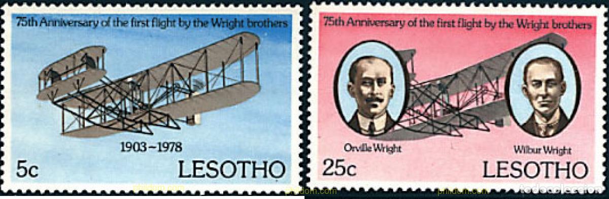 Francobolli: 92909 MNH LESOTHO 1978 PIONEROS DE LA AVIACION