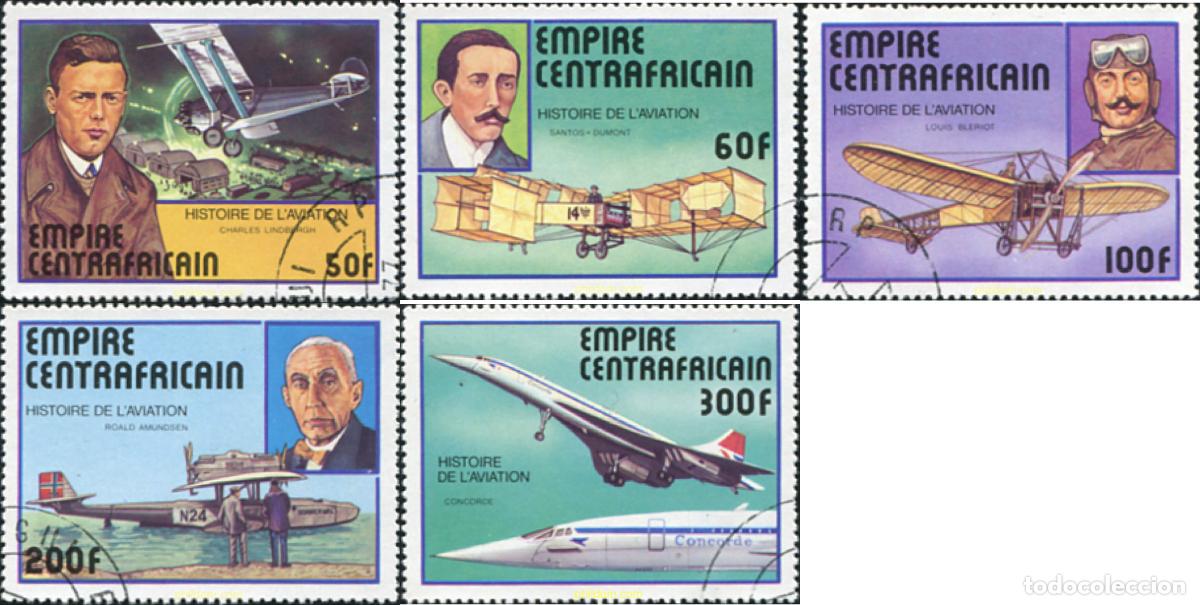 Sellos: 632531 USED CENTROAFRICANA 1977 HISTORIA DE LA AVIACION