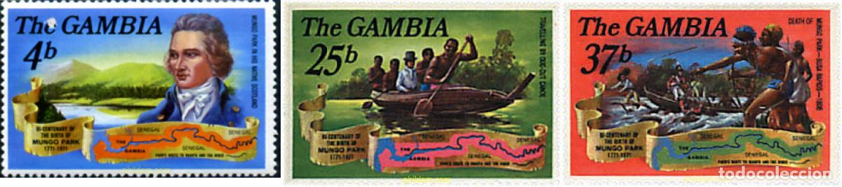 Sellos: 88889 MNH GAMBIA 1971 200 ANIVERSARIO DEL NACIMIENTO DEL EXPLORADOR MUNGO PARK