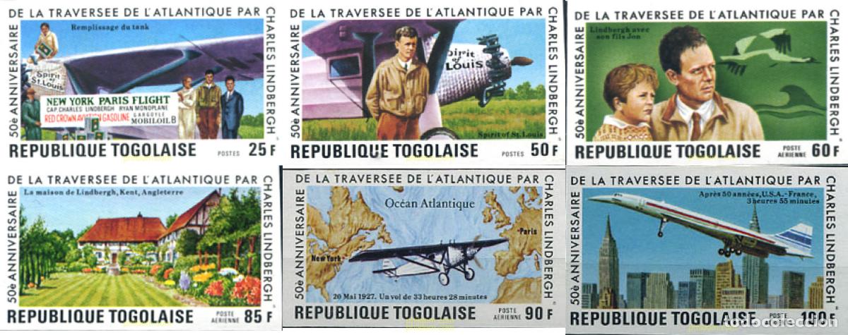 Sellos: 104966 MNH TOGO 1977 PIONERO DE LA AVIACION
