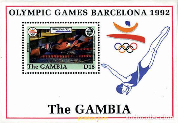 Sellos: 211157 MNH GAMBIA 1992 25 JUEGOS OLIMPICOS VERANO BARCELONA 1992 - 16 JUEGOS OLIMPICOS INVIERNO. AL