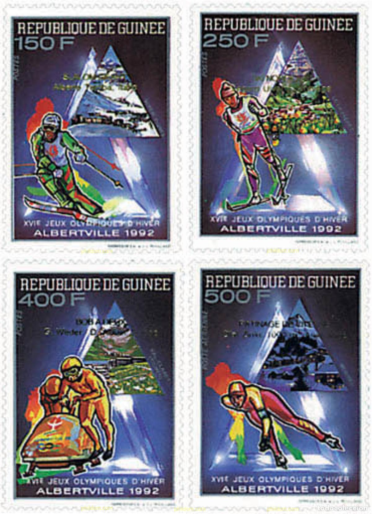 Sellos: 72421 MNH GUINEA 1993 MEDALLISTAS DE LOS 16 JUEGOS OLIMPICOS DE INVIERNO. ALBERTVILLE 1992