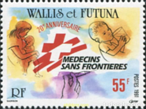 Sellos: 608331 MNH WALLIS Y FUTUNA 1991 20 ANIVERSARIO MEDICOS SIN FRONTERAS