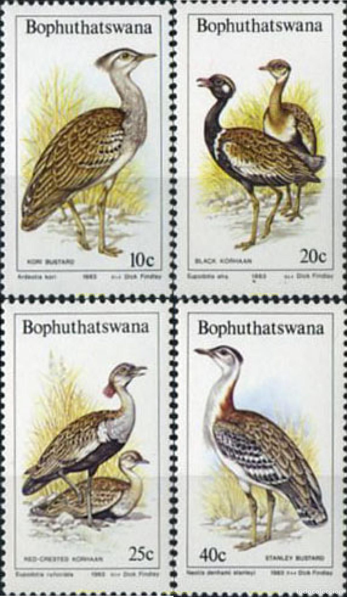 Sellos: 33713 MNH BOPHUTHATSWANA 1983 AVES DE LA SABANA