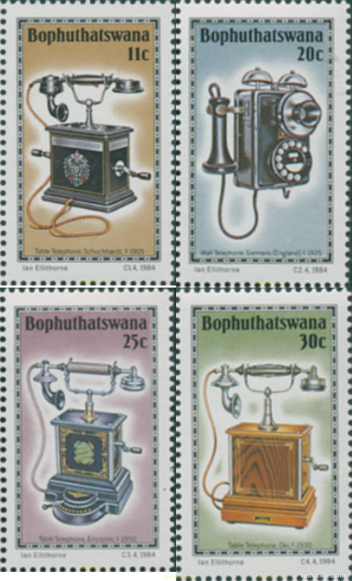 Sellos: 293035 MNH BOPHUTHATSWANA 1984 HISTORIA DEL TELEFONO