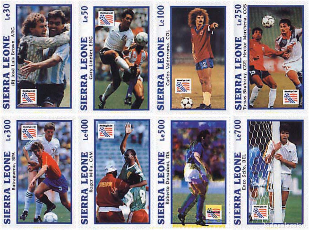 Selos: 92183 MNH SIERRA LEONA 1993 COPA DEL MUNDO DE FUTBOL. USA-94
