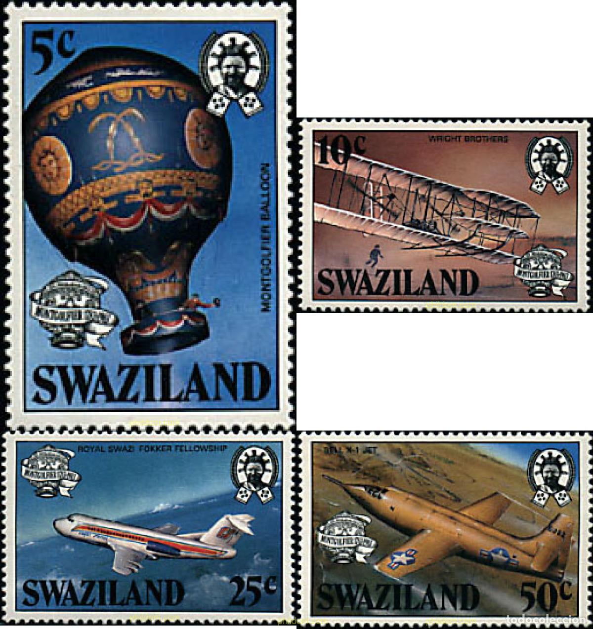 Sellos: 40190 MNH SWAZILANDIA 1983 PIONEROS DE LA AVIACION