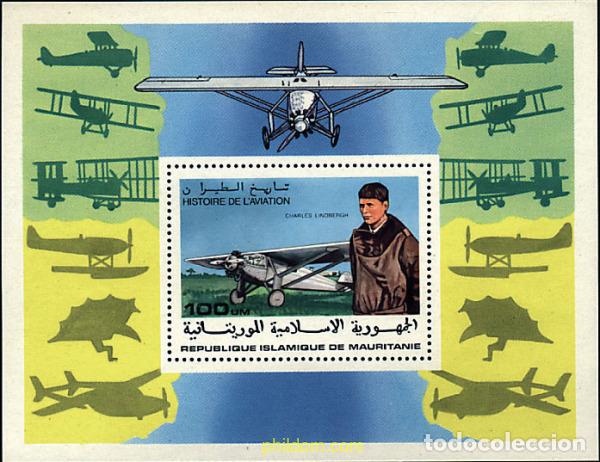 Sellos: 54513 MNH MAURITANIA 1977 PIONEROS DE LA AVIACION