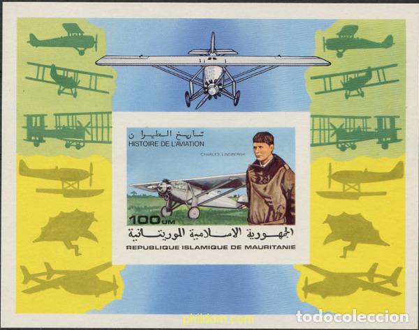 Sellos: 104656 MNH MAURITANIA 1977 PIONEROS DE LA AVIACION