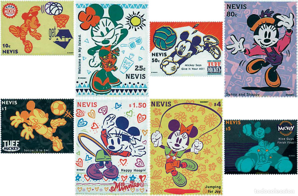 Sellos: 52454 MNH NEVIS 1994 ACTIVIDADES DE MICKEY Y MINNIE MOUSE