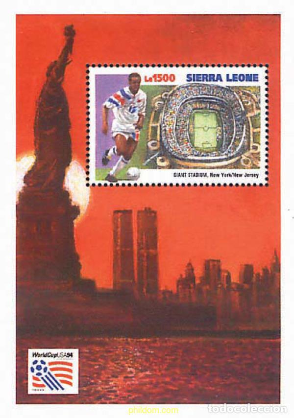 Sellos: 362221 MNH SIERRA LEONA 1994 COPA DEL MUNDO DE FUTBOL. USA-94