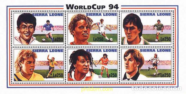 Sellos: 240869 MNH SIERRA LEONA 1994 COPA DEL MUNDO DE FUTBOL. USA-94