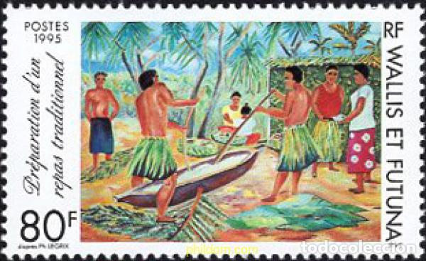 Sellos: 677490 MNH WALLIS Y FUTUNA 1995 PREPARANDO COMIDA TRADICIONAL