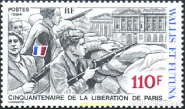 Sellos: 263633 MNH WALLIS Y FUTUNA 1994 CINCUENTENARIO DE LA LIBERACI&Oacute;N DE PARIS