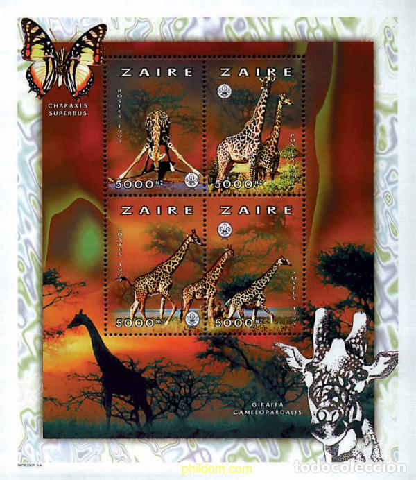 Sellos: 667704 MNH ZAIRE 1997 FAUNA