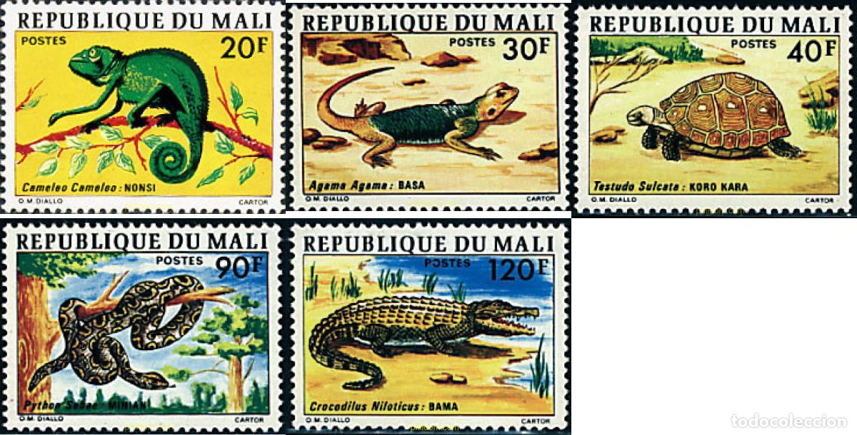 Sellos: 68647 MNH MALI 1976 REPTILES
