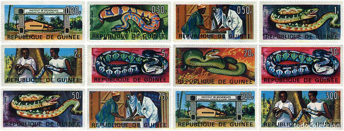 Sellos: 71688 MNH GUINEA 1967 SERPIENTES