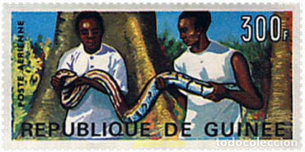 Sellos: 222101 MNH GUINEA 1967 SERPIENTES