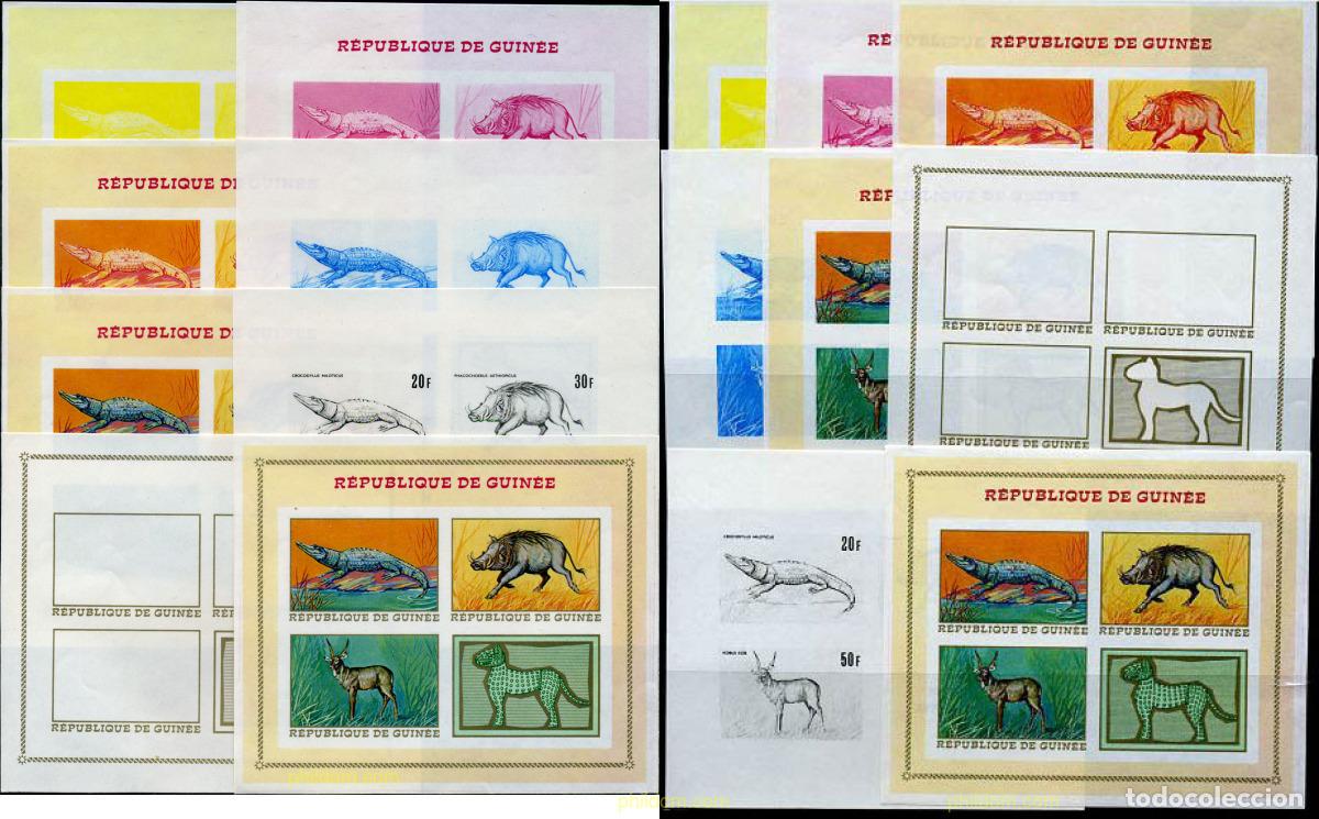 Sellos: 214554 MNH GUINEA 1968 FAUNA AFRICANA
