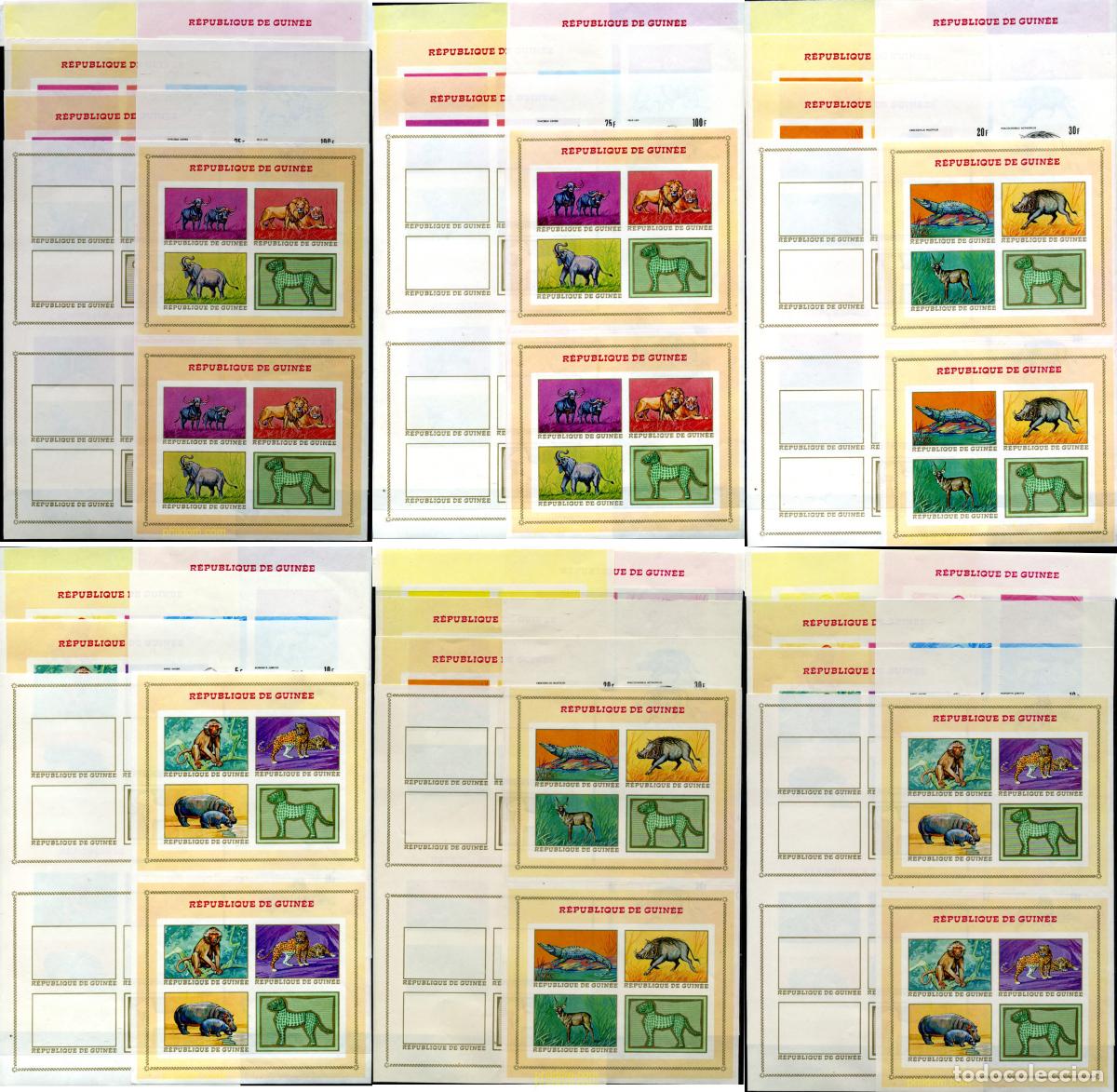 Sellos: 214560 MNH GUINEA 1968 FAUNA AFRICANA