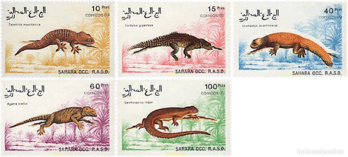 Sellos: 35652 MNH REPUBLICA ARABE SAHAURI DEMOCRATICA 1991 REPTILES