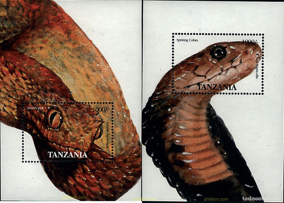 Sellos: 90436 MNH TANZANIA 1995 REPTILES DE AFRICA
